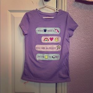 ❤️emojis! 4 Cat and Jack shirts/1 GAP leggings